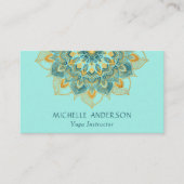 ヨガ金ゴールド曼荼羅 名刺 (正面)