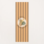 ヨガ開花が植えられたフローラエッセンス ヨガマット (正面)