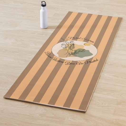 ヨガ開花が植えられたフローラエッセンス ヨガマット (インサイチュ)