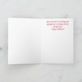 ヨガ雪だるまクリスマスカード/スカンジナビアしゃれている シーズンカード (内部)