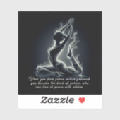 ヨガ霊気インストラクター一本足キングピジョンポーズ シール (シート)