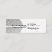 ヨガ霊気インストラクター一本足キングピジョンポーズ スキニー名刺 (裏面)