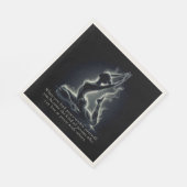 ヨガ霊気インストラクター一本足キングピジョンポーズ スタンダードランチョンナプキン (角)