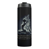 ヨガ霊気インストラクター一本足キングピジョンポーズ タンブラー (正面)