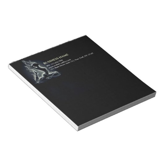 ヨガ霊気インストラクター一本足キングピジョンポーズ ノートパッド (アングル)