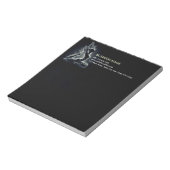 ヨガ霊気インストラクター一本足キングピジョンポーズ ノートパッド (回転)