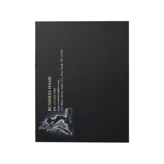 ヨガ霊気インストラクター一本足キングピジョンポーズ ノートパッド (回転)