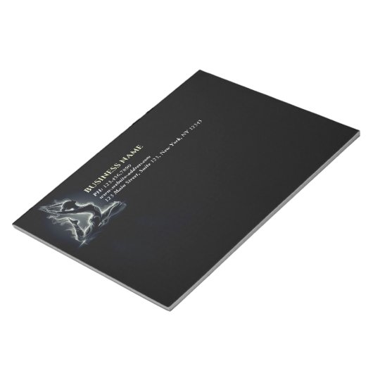 ヨガ霊気インストラクター一本足キングピジョンポーズ ノートパッド (アングル)