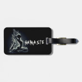 ヨガ霊気インストラクター一本足キングピジョンポーズ ラゲッジタグ (裏面横)