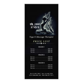 ヨガ霊気インストラクター一本足キングピジョンポーズ ラックカード