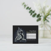 ヨガ霊気インストラクター一本足キングピジョンポーズ 予約カード (スタンド正面)