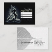 ヨガ霊気インストラクター一本足キングピジョンポーズ 予約カード (正面/裏面)