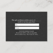 ヨガ霊気インストラクター一本足キングピジョンポーズ 割引カード (裏面)