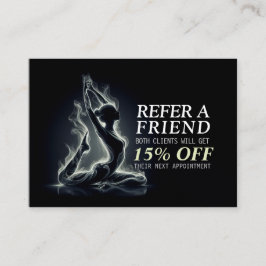 ヨガ霊気インストラクター一本足キングピジョンポーズ 紹介カード