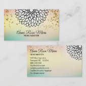 *~*ヨガ霊気エナジーヒーラーマンダラロータスマッサージ 名刺 (正面/裏面)