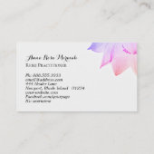 *~*ヨガ霊気エナジーヒーラーライト入りロータス 名刺 (裏面)