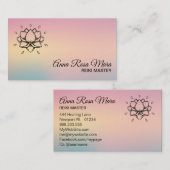 *~*ヨガ霊気エナジーヒーラーロータスリリーマッサージ 名刺 (正面/裏面)