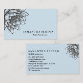 ヨガ霊気エネルギーヒーラーライトフィルドロータス 名刺 (正面/裏面)