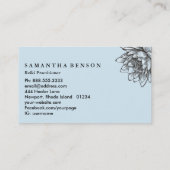 ヨガ霊気エネルギーヒーラーライトフィルドロータス 名刺 (裏面)