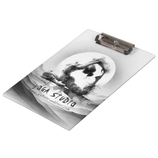 ヨガ霊気一本足キングピジョンポーズウォーター色 クリップボード (アングル)