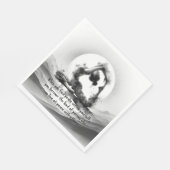 ヨガ霊気一本足キングピジョンポーズウォーター色 スタンダードランチョンナプキン (角)