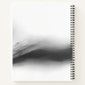 ヨガ霊気一本足キングピジョンポーズウォーター色 ノートブック (裏面)