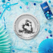 ヨガ霊気一本足キングピジョンポーズウォーター色 ペーパープレート (パーティー)