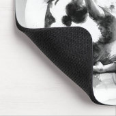 ヨガ霊気一本足キングピジョンポーズウォーター色 マウスパッド (コーナー)