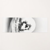 ヨガ霊気一本足キングピジョンポーズウォーター色 ヨガマット (正面(横))