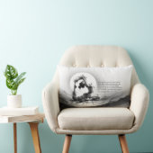 ヨガ霊気一本足キングピジョンポーズウォーター色 ランバークッション (椅子)