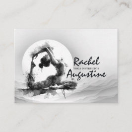 ヨガ霊気一本足キングピジョンポーズウォーター色 予約カード