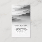 ヨガ霊気一本足キングピジョンポーズウォーター色 名刺 (裏面)