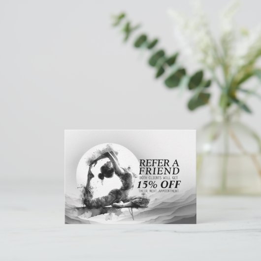 ヨガ霊気一本足キングピジョンポーズウォーター色 紹介カード (スタンド正面)