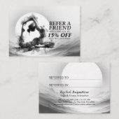 ヨガ霊気一本足キングピジョンポーズウォーター色 紹介カード (正面/裏面)