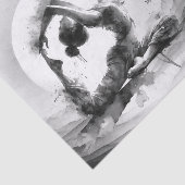 ヨガ霊気一本足キングピジョンポーズウォーター色 薄葉紙 (詳細)