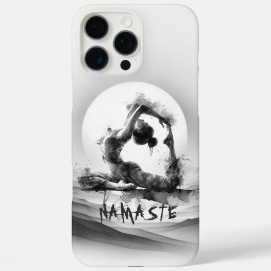 ヨガ霊気一本足キングピジョンポーズウォーター色 Case-Mate iPhoneケース (裏面)