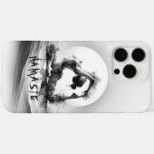 ヨガ霊気一本足キングピジョンポーズウォーター色 Case-Mate iPhoneケース (裏面 (横))