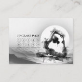 ヨガ霊気一本足キングピジョンポーズクラスパス ロイヤリティカード (正面)