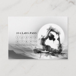 ヨガ霊気一本足キングピジョンポーズクラスパス ロイヤリティカード