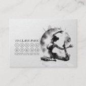 ヨガ霊気一本足キングピジョンポーズクラスパス ロイヤリティカード (正面)