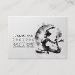 ヨガ霊気一本足キングピジョンポーズクラスパス ロイヤリティカード