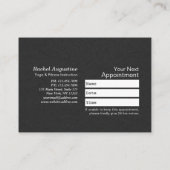 ヨガ霊気一本足キングピジョンポーズクラスパス ロイヤリティカード (裏面)