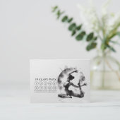 ヨガ霊気一本足キングピジョンポーズクラスパス ロイヤリティカード (スタンド正面)