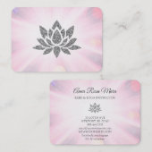 *~*ヨガ霊気癒しエネルギーグリッターLotus Rays 名刺 (正面/裏面)