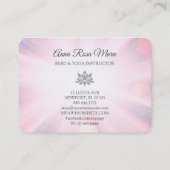 *~*ヨガ霊気癒しエネルギーグリッターLotus Rays 名刺 (裏面)