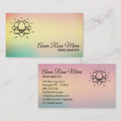 *~*ヨガ霊気Energy Healer Lylir Lotus Massage 名刺 (正面/裏面)