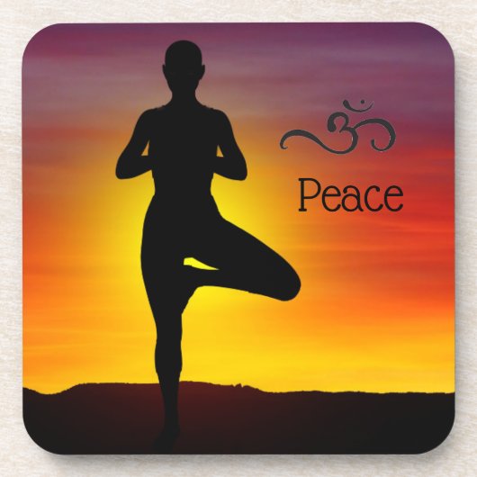 ヨガ飲料用コースター コースター (正面)