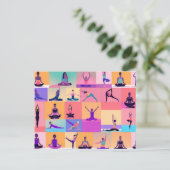 ヨガ01 ポストカード (スタンド正面)