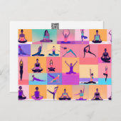 ヨガ01 ポストカード (正面/裏面)