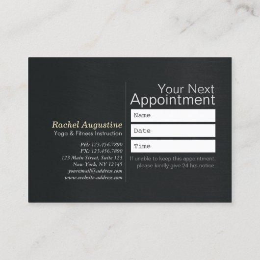 ヨガ10クラスパスロイヤリティアポイントメントボディリーフ ロイヤリティカード (裏面)